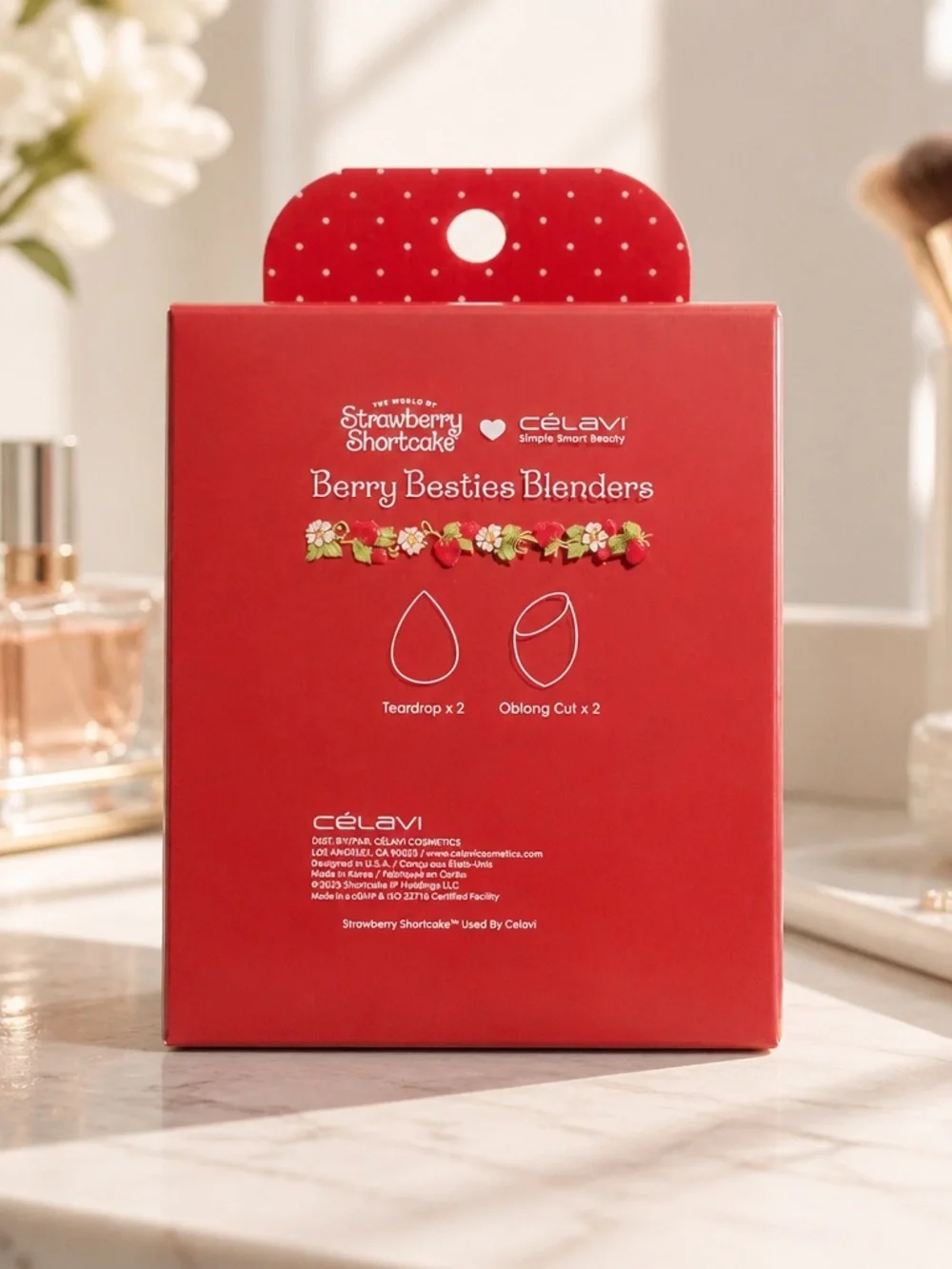 Célavi x Strawberry Shortcake Berry Besties Makeup Blender Set NWT